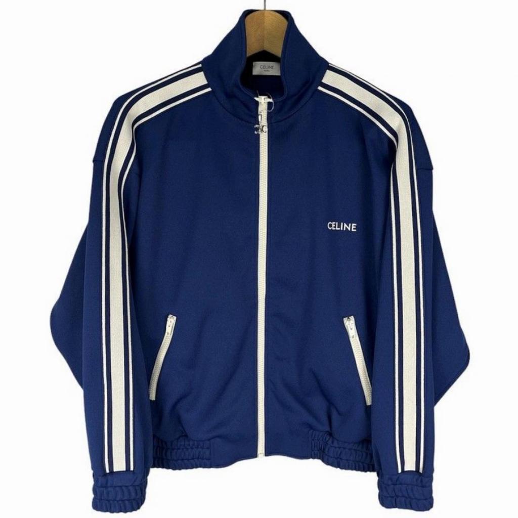 Used CELINEJersey Navy blue polyester mens