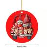 2D Flat "Love" Couple Gnomes Acrylic Decoration Sign, Bow, Love, Gift, Holiday Gift, Suitable for Wall Decoration, Porch, Room, Villa, Accents Home, H