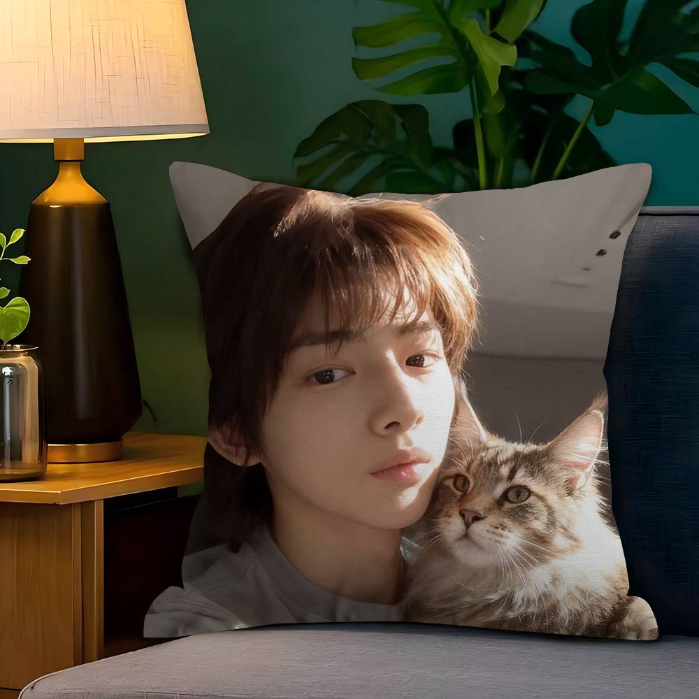 Singer J-J-Juhoon Korean Idols Pillow Cover Design Cushion Cover Decor Holiday Decorati