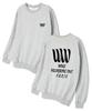 Wibelibellyu Wtv Paris Oversized Terry Sweatshirt Gray