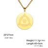 LIKGREAT Therian Wolf Claw Necklace for Women Men Stainless Steel Animal Medallion Pendant Prtotect Amulet Jewelry Gifts