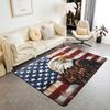 Erosebridal Rustic Cabin Lodge Area Rug 6'6" x 4'11" for Bedroom Living Room Playroom,Hunting Bear Deer Carpet,Southwestern Aztec Decorative