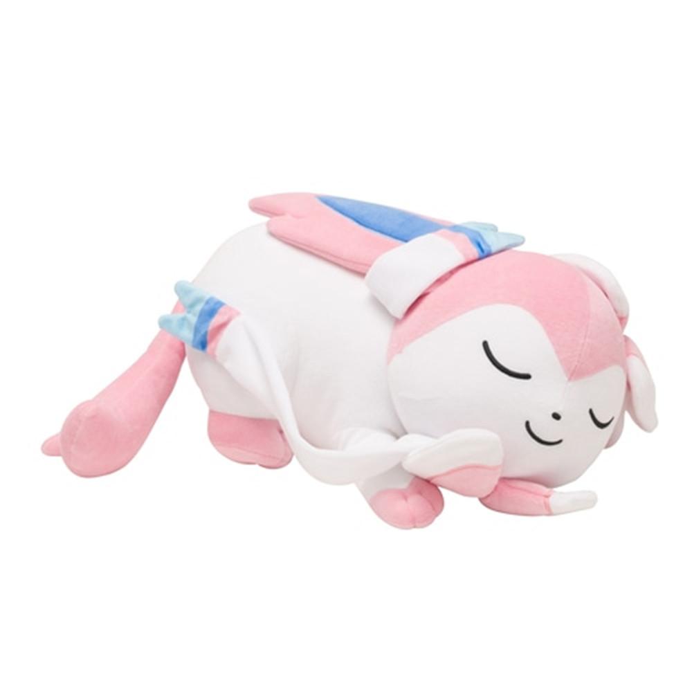 Eevee Evolution Plush Toy Set Sleeping Sylveon Espeon Umbreon Leafeon Soft Stuffed Animal Dolls Cute Pillow Gift