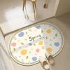 Bathroom absorbent floor mat, diatom mud quick-drying toilet, bathroom door non-slip mat, floor mat, foot mat
