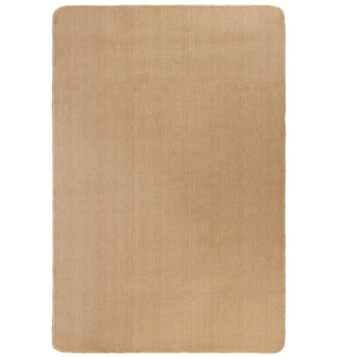 Tapis - vidaXL - 120x180 cm - Jute tissé - Antistatique - Antidérapant