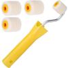 Feb.Mini Paint Rollers For Touch Up Trim Edges Corners Small Roller Brush For Touch Up Painting Tool Set