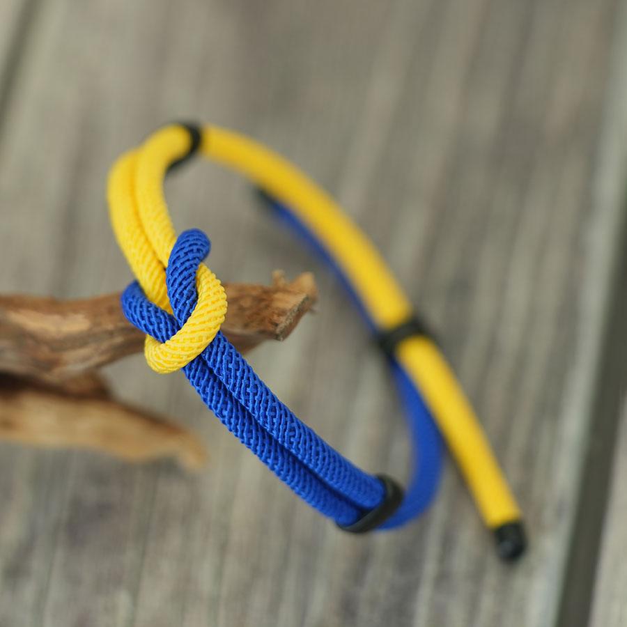Handmade Advanced Men Wrist Accessories Bracelet 4mm String Classic Contrasting Color Design Charm Braclet Adjustable Unfading