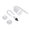 Aquarium Bubble Diffuser Prevent Clogging Transparent Glass Fish Tank Air Refiner for Dissolved