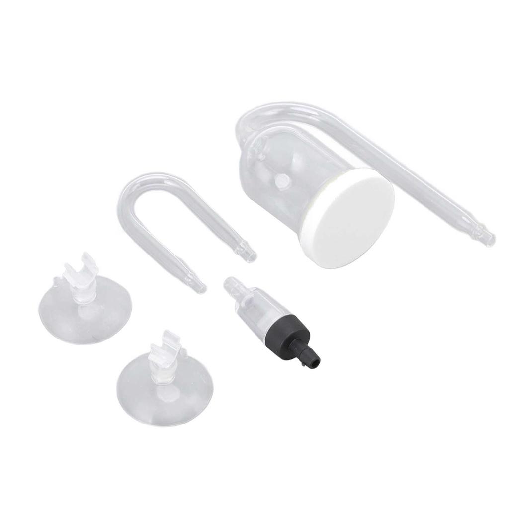 Aquarium Bubble Diffuser Prevent Clogging Transparent Glass Fish Tank Air Refiner for Dissolved
