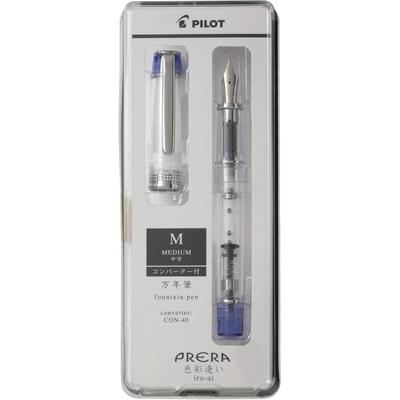 Stylo Plume Pilot Prera Iro-Ai transparent Bleu Plume Moyenne P-FPR-1-TL-M