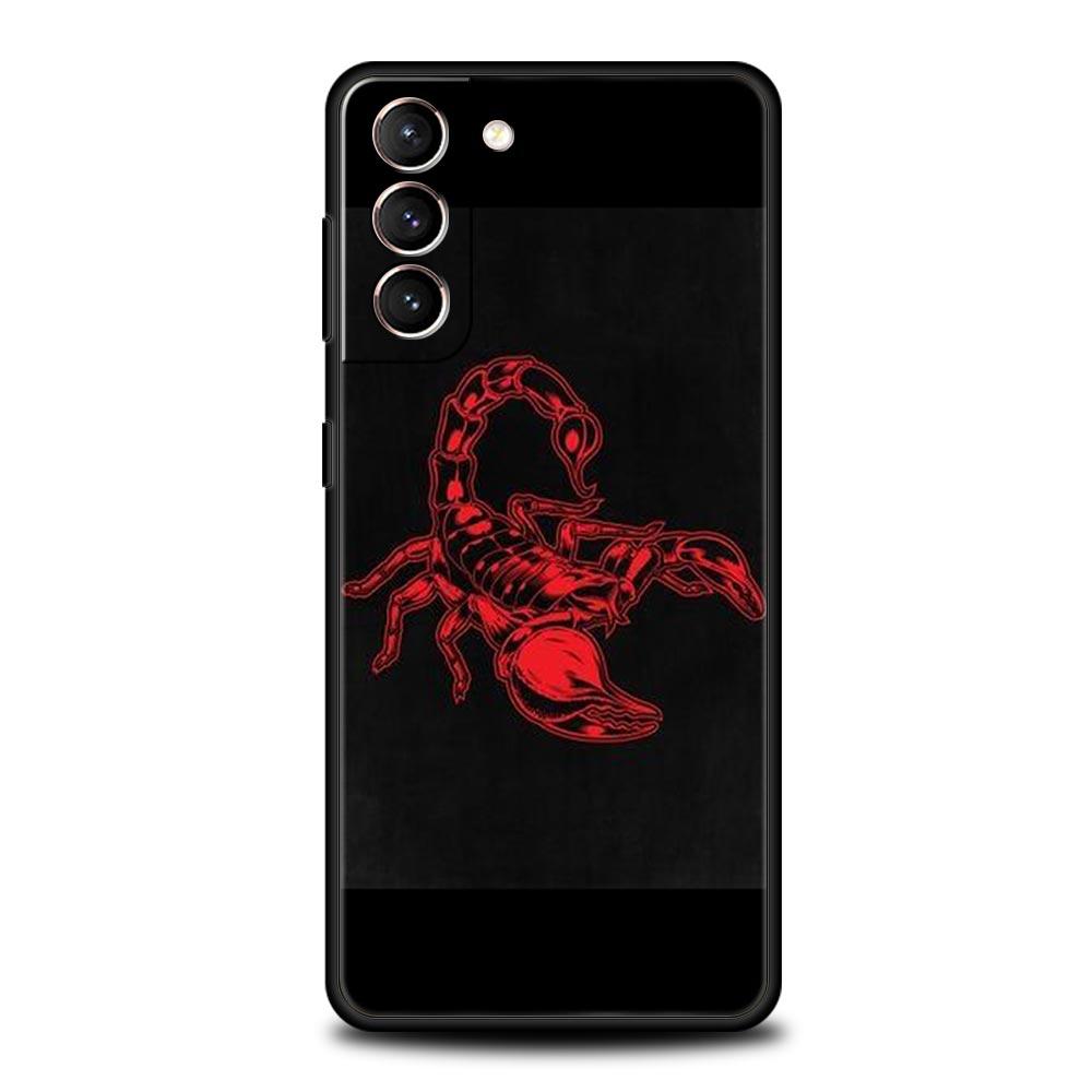 Cartoon Scorpion Phone Case For Samsung Galaxy S26 Ultra S25 Plus S24 FE S23 S22 5G S21 S20 Cover Black Soft