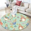 Tappeto Rotondo Peter Rabbit, Tappeto per Soggiorno Camera da Letto Divano Sala Giochi Decorazione, Tappetino Antiscivolo