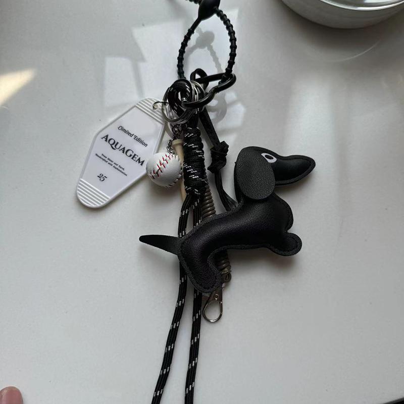 Yogodlns Dachshund Bag Pendant Handbag Purse Hanging Decoration Ornament Bag Accessories