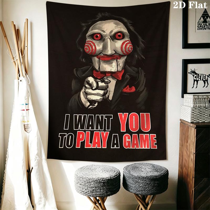 Games I'd like you to play Pattern Home Decor Tapestry, Wall Hanging, Decorative RV Wall Cloth.SGT0917001