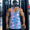 Men’s Gym Clothes New Arrival Summer Breathable Mesh Quick-drying Sleeveless T-Shirt Bodybuilding Printed Tank Top