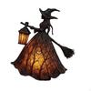 Halloween Witch Lamp with Holding Lantern Decor for Outdoor Home Porch