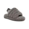 UGG Fluff Yeah Slide Charcoal (Kids) Kids Sneakers 1098494K-CHRC