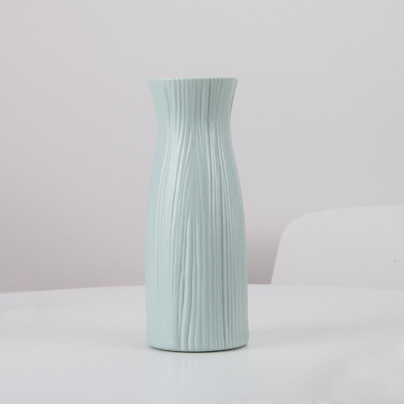 Plastic Flower Modern Vase Decoration Home Nordic Style Vase Imitation Ceramic Flower Pot Decoration Vases for Flowers
