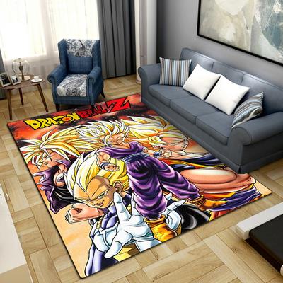 Anime Dragon Ball Bereichsteppich für Wohnzimmer Schlafzimmer Heimdeko Coole Filmmatte Fußmatte -LXR3