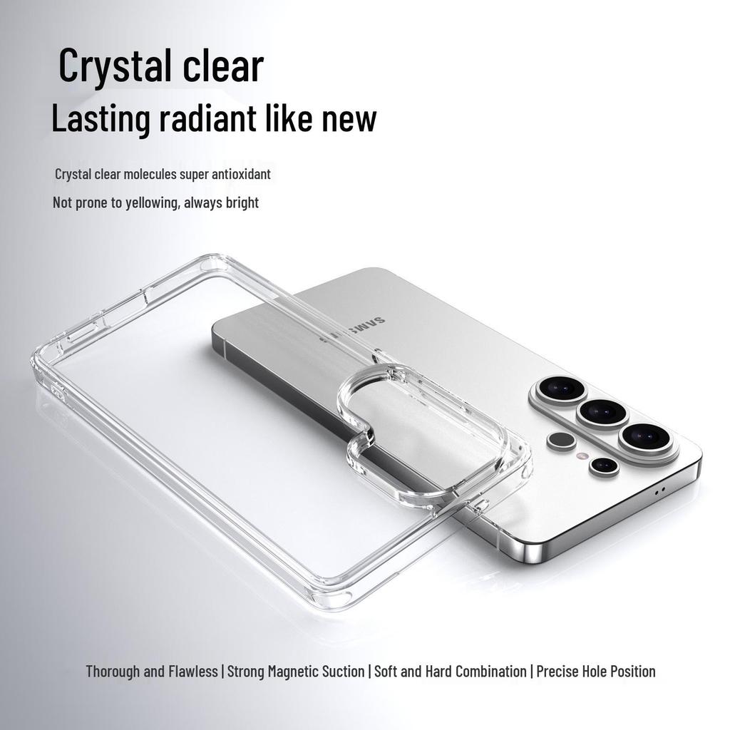 Compatible Samsung S26 Ultra Transparent Protective Phone Case - Thickened Anti-Drop S26 Plus Cover