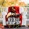 1pc Red Dead Redemption Theme Blanket - Digital Print, Polyester, Cozy for All Seasons, Perfect for Outdoor, and Travel
