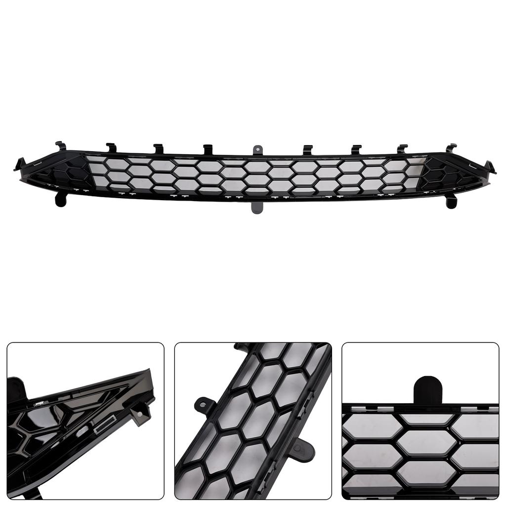 St Style Front Bumper Lower Grill Grille Fit Ford Focus MK4 2018-2021 Black