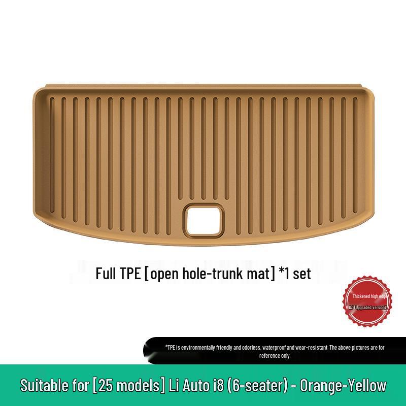 Ideal I8 Car Floor Mat Set: Compatible with 25 Models - Includes TPE Floor, Trunk, and Seat Back Mats.