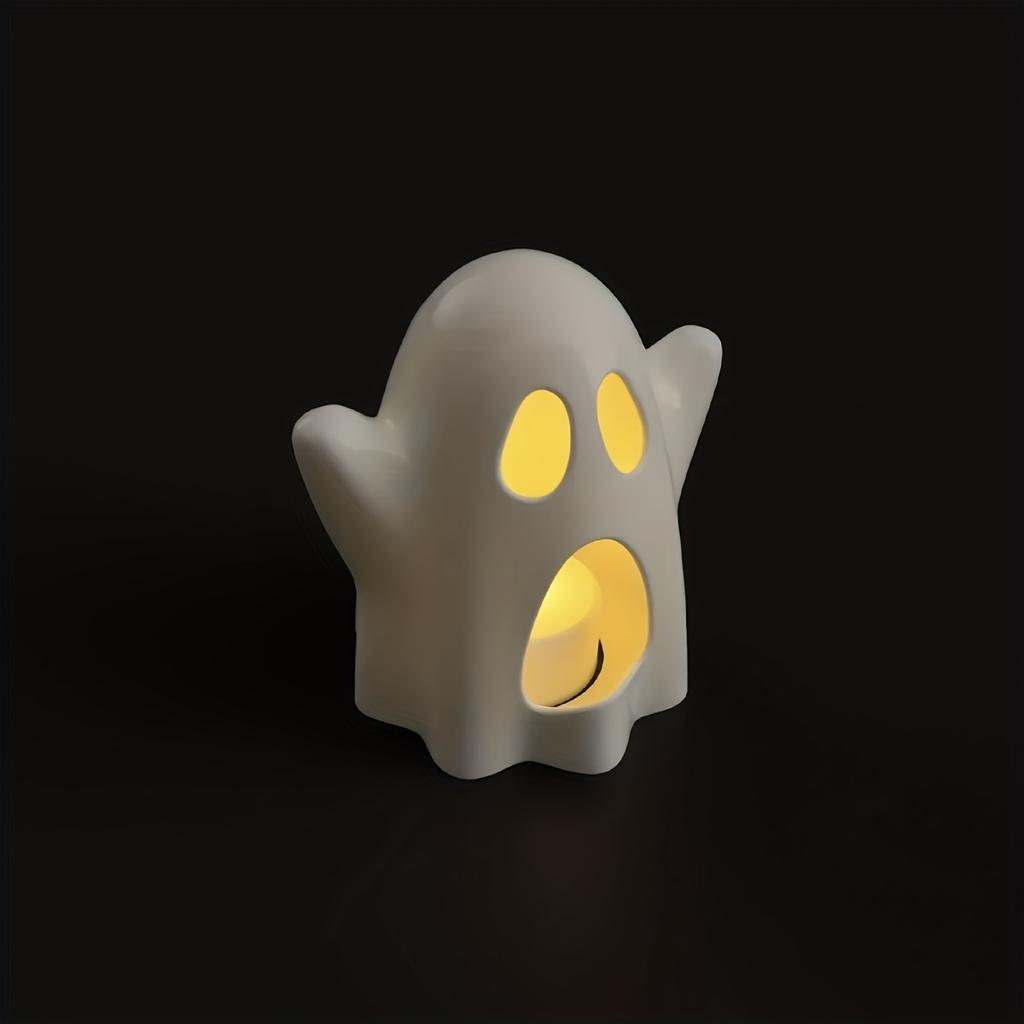 1pc Creative Cute Ghost Candle Lampshade , Suitable for school,April Fool's Day, Shipped Without Candle,home Decoration