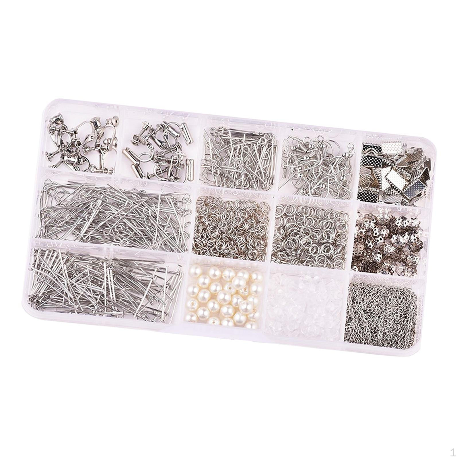 

Complete Earring Making Kit for DIY Jewelry Crafts Argent