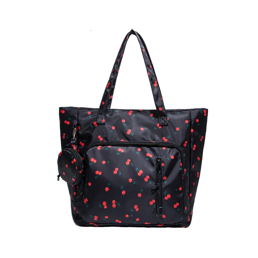 2025 New Fashionable Foreign Floral Large-capacity Shoulder Bag Simple and Portable Autumn and Winter Versatile Trend Handbag
