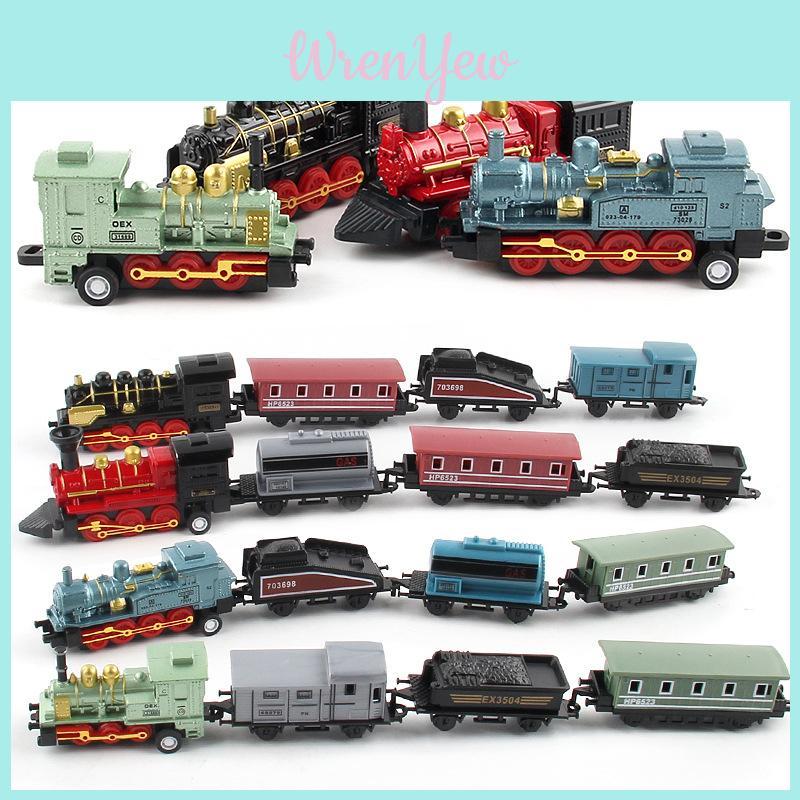 Luxurious Mini Steam Smoke Train Set Perfect Christmas Gift For Kids Deluxe Set