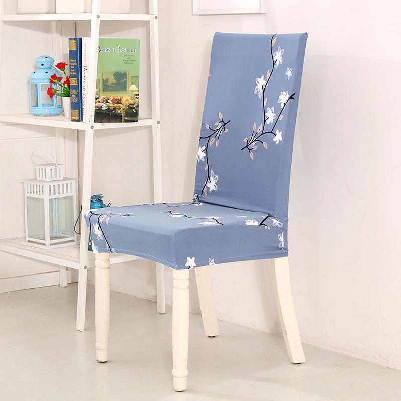 Bedruckter Stuhlbezug Stretch Schmutzabweisende Überwürfe Elastischer Sitzbezug für Hochzeitsparty Zuhause Küche Büro Esszimmer Wohnzimmer