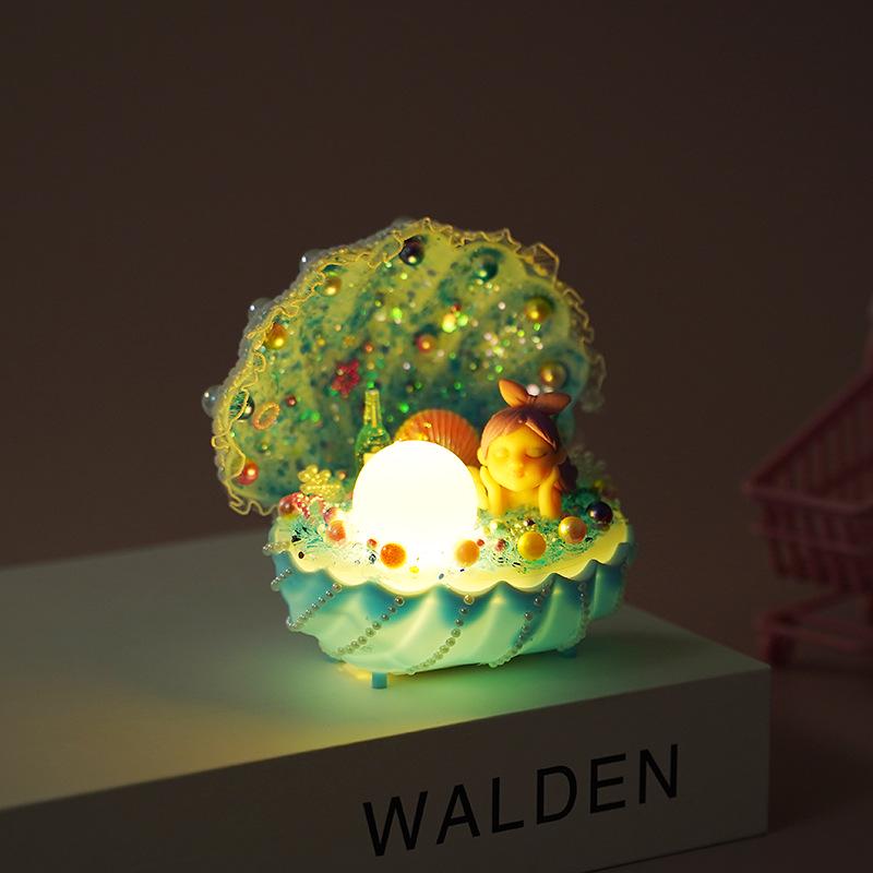 DIY Mermaid Night Light Kit - Luminous Craft for Kids, Perfect Birthday Gift for Girls