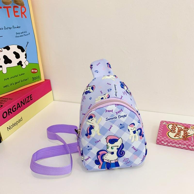 Little Pony My Anime Character Printed Crossbody Bag Cartoon Child Shoulder Bag