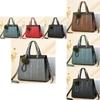 Fashionable Retro Striped Handbag In Multiple Colors For Everyday Use Perfect For Moms
