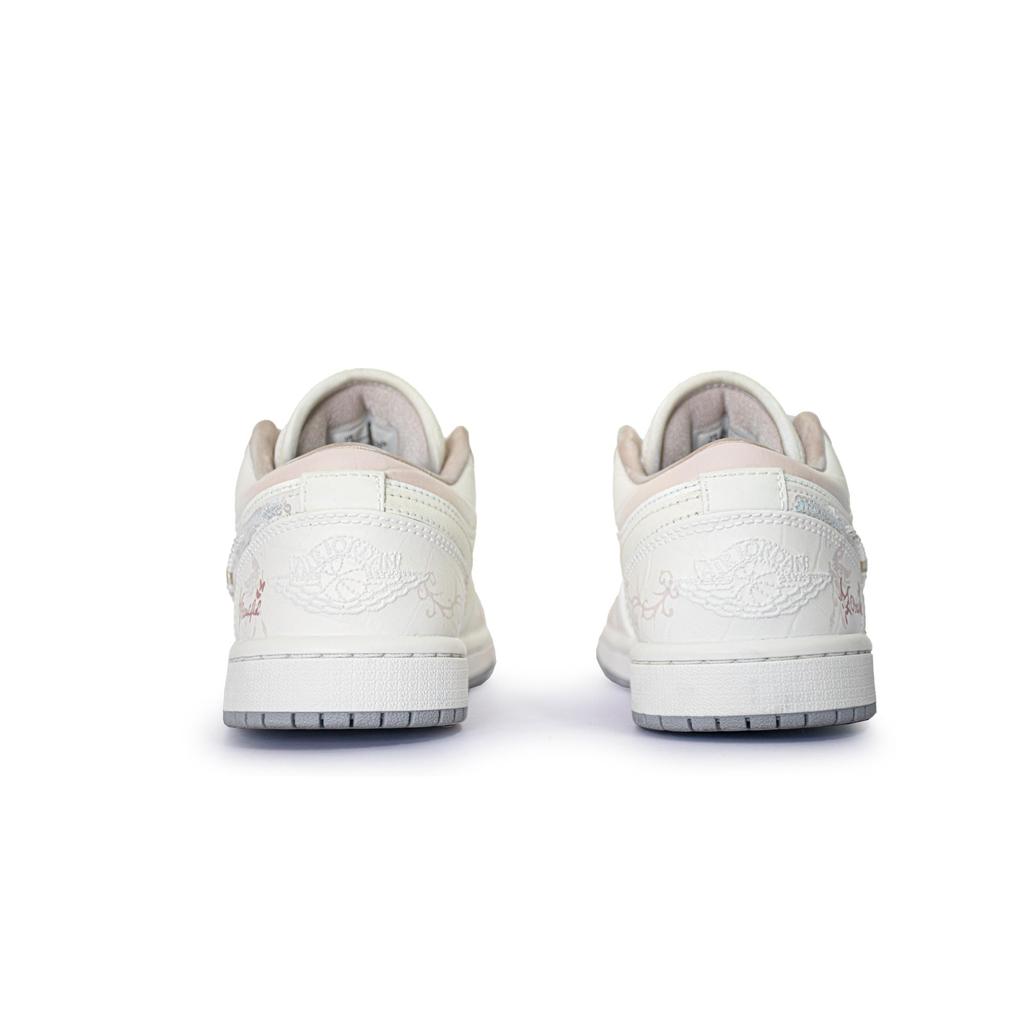 Jordan Air Jordan 1 Pink Heartbeat Low Top Vintage Basketball Shoes Women's White Pink IH7323-100(Team196-)