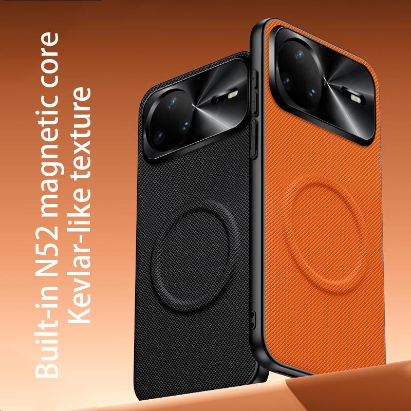 For Huawei Nova 15 Ultra Fabric Leather Lens Protection Case For Nova 15 Pro 14 Ultra 13 Pro For Magsafe Wireless Charging Cover