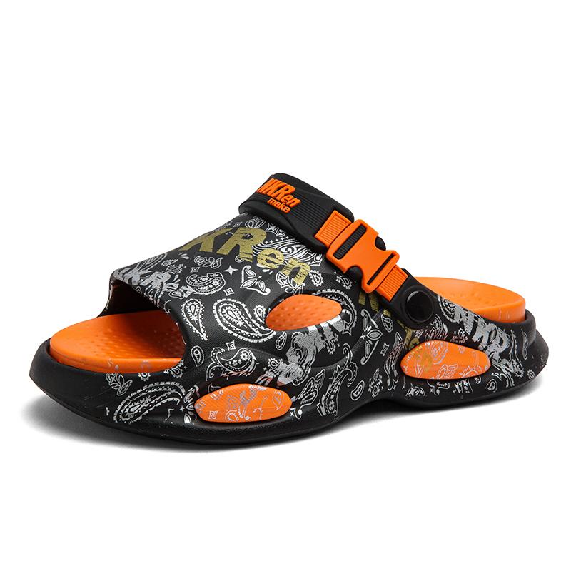 Fashion Comfortable Men's Summer Sandals Soft Bottom Anti-Slip Casual Beach Shoes Fashionable Slippers for Outdoor Wear Daily Leisure