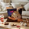 Mischievous Cat Cushion Cover Anti-dustmite Pillowcase Invisible Zipper Silky Short Plush Sofa Cushion Cover