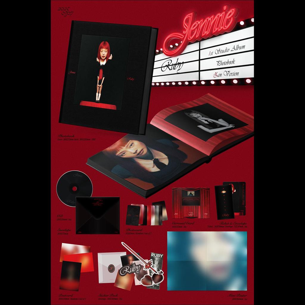 JENNIE (BLACKPINK) - Ruby Fotobuch (Jane Ver. / Zen-Vers.)