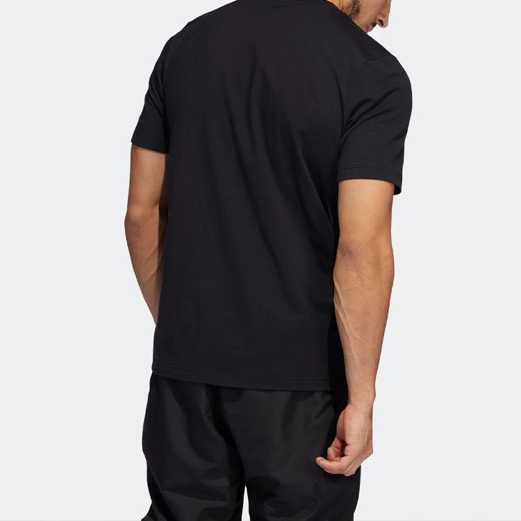 Adidas Dame Basketball Cartoon Sports Crew Neck Breathable Short Sleeve T-Shirt Men Tops Black HS4322