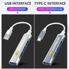 Hot Car 4 Port USB HUB High Speed Type C Multi Splitter Adapter For Colorado
