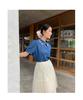2025 Summer French Socialite Mesh Midi Skirt - Fashionable See-Through Design for Women