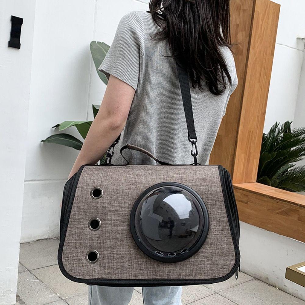 

Breathable Travel Puppy Bags Foldable Cat Carrying Bag Pet Handheld Bag Outdoor Travel рожевий червоний колір