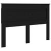 Headboard In Black Oak Look 140 Cm Wood Based Material