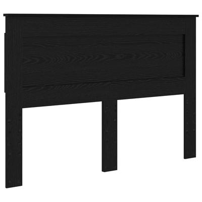 Headboard In Black Oak Look 140 Cm Wood Based Material
