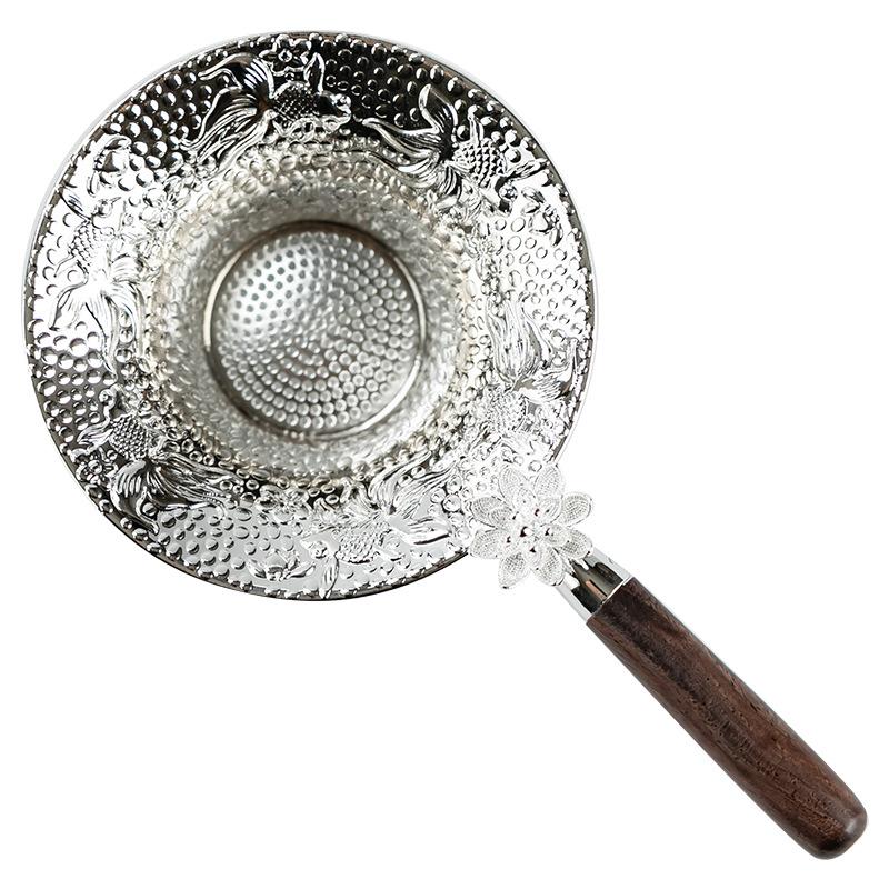 Mental Mesh Tea Strainer Stainless Steel Filter Sieve Teaware Lace Tea Drain Useful Tea Infusers Kitchen Accessories