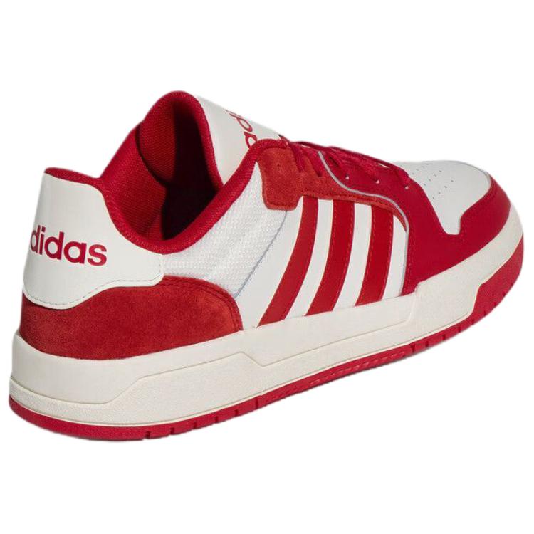 Adidas ENTRAP Low top Skateboard Shoes Unisex White Red KJ5971