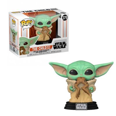 Funko POP! Stjärnornas krig: Mandalorian - Baby Yoda (Barnet) med groda