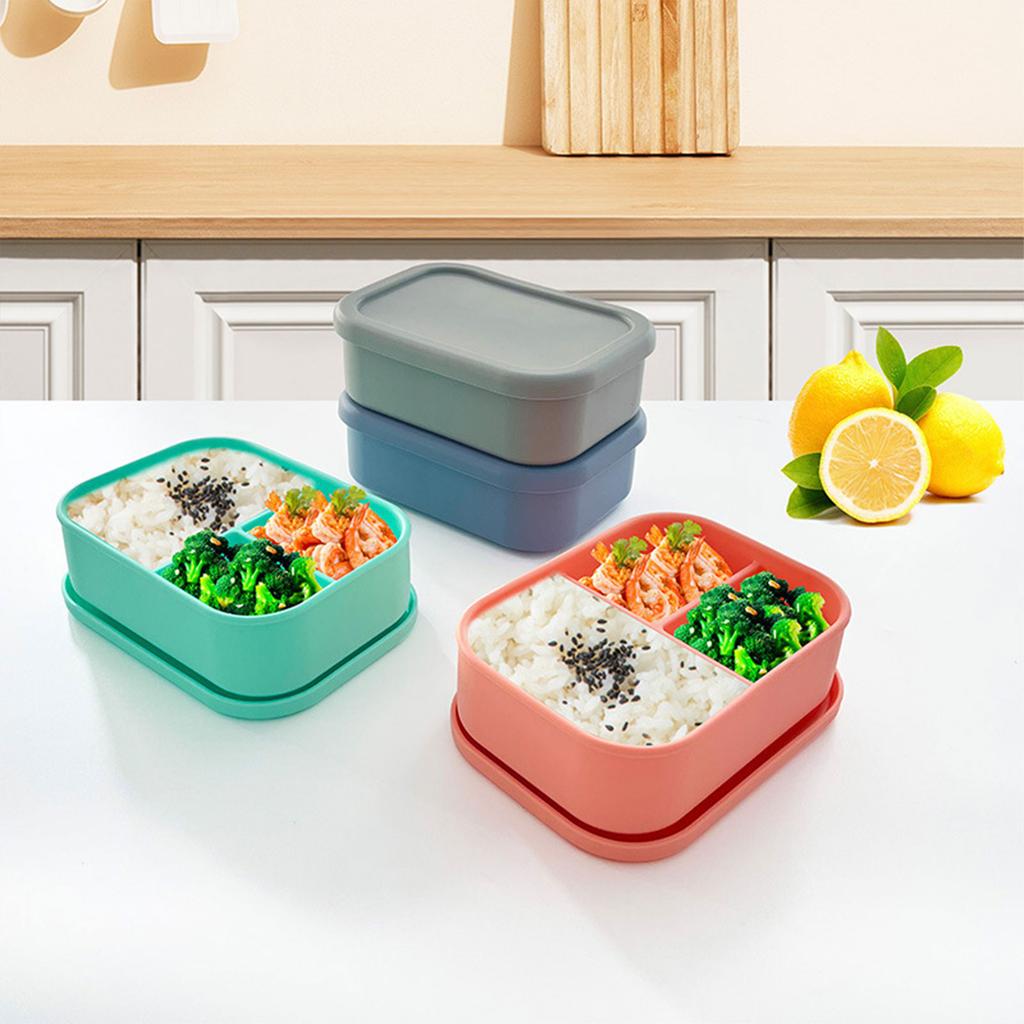 Meal Box Leakproof Food Box 800ML Lunch Box Meal Prepping Box Fruit Box Silicone Texture Food Storage Containers